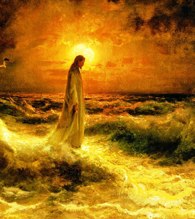 Jesús caminando sobre las aguas