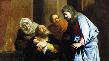 Presentan a Jesús en el templo