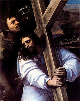 Jesús con la cruz