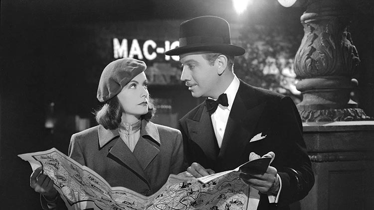 Greta Garbo y Melvyn Douglas